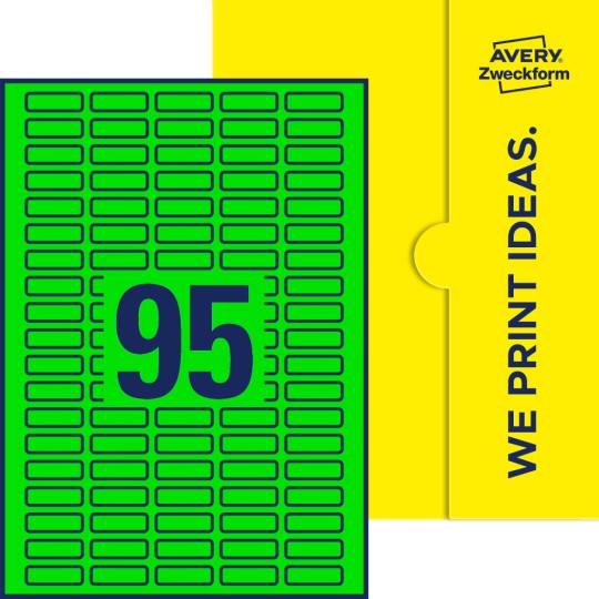 95 st. etiketter per ark.