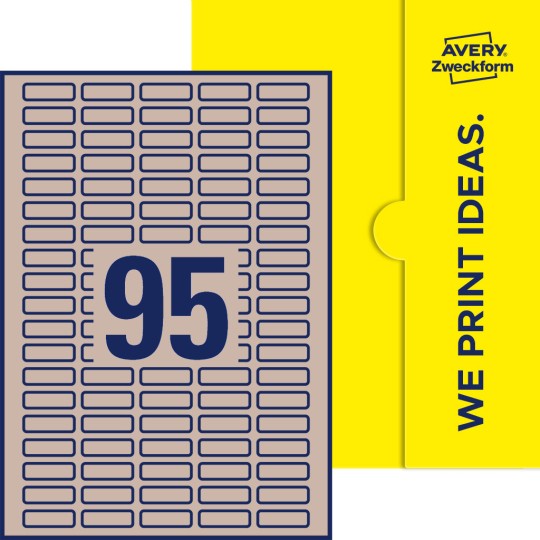 95 st. etiketter per ark.