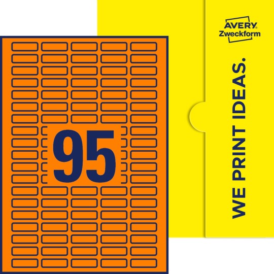 95 st. etiketter per ark.