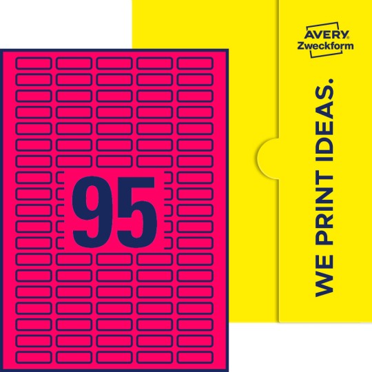 95 st. etiketter per ark.