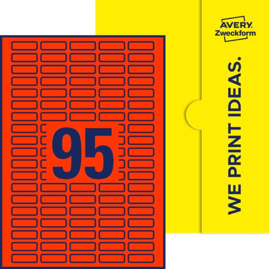 95 st. etiketter per ark.