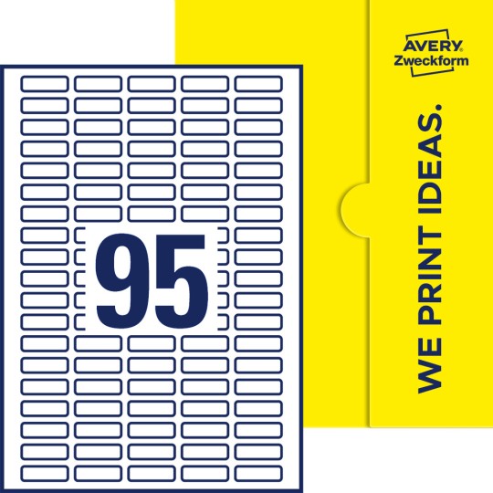 95 st. etiketter per ark.