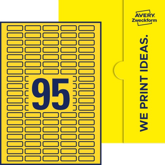 95 st. etiketter per ark.