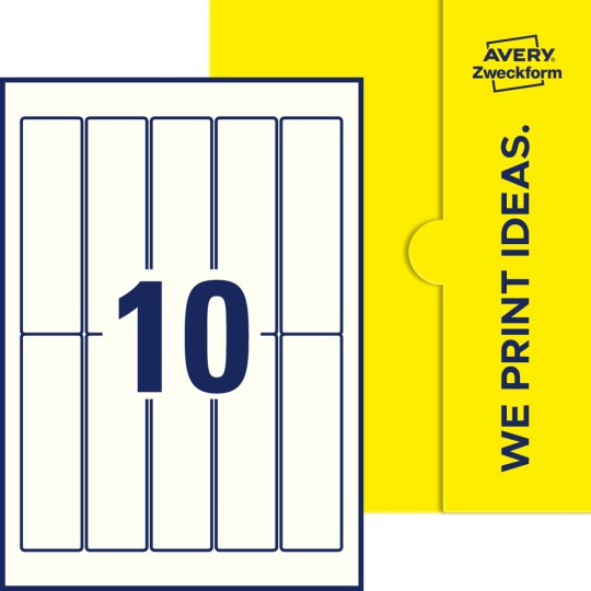 10 st. etiketter per ark.