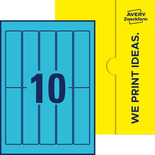 10 st. etiketter per ark.