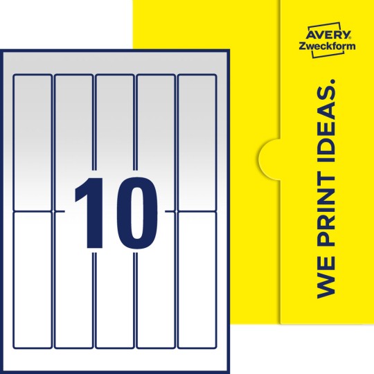 10 st. etiketter per ark.