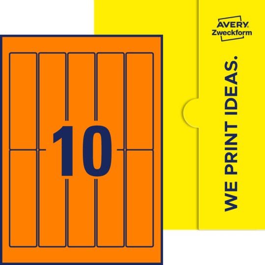 10 st. etiketter per ark.