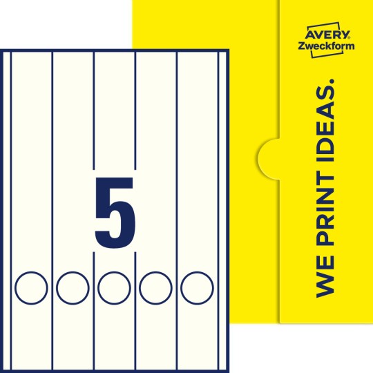 5 st. etiketter per ark.