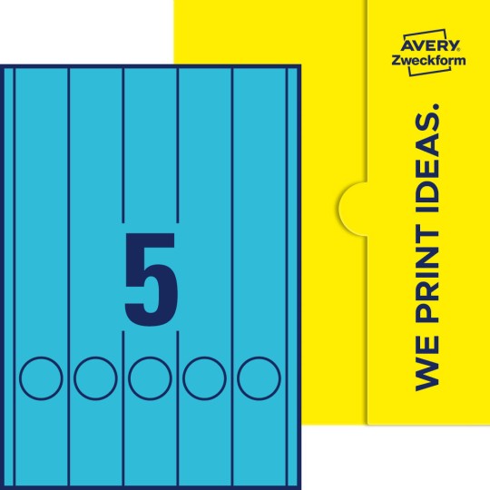 5 st. etiketter per ark.