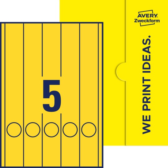 5 st. etiketter per ark.