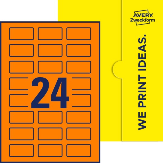 24 st. etiketter per ark.
