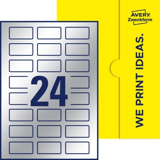 24 st. etiketter per ark.