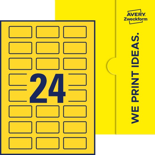24 st. etiketter per ark.