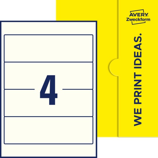4 st. etiketter per ark.