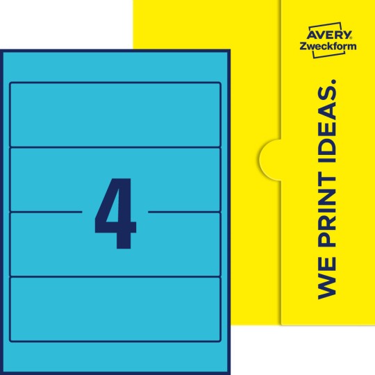 4 st. etiketter per ark.