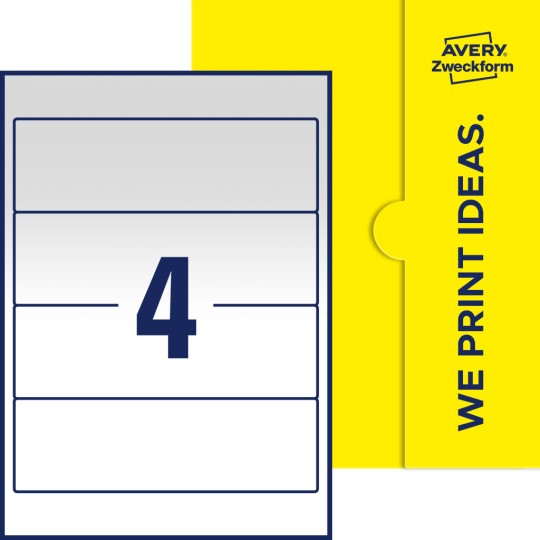 4 st. etiketter per ark.