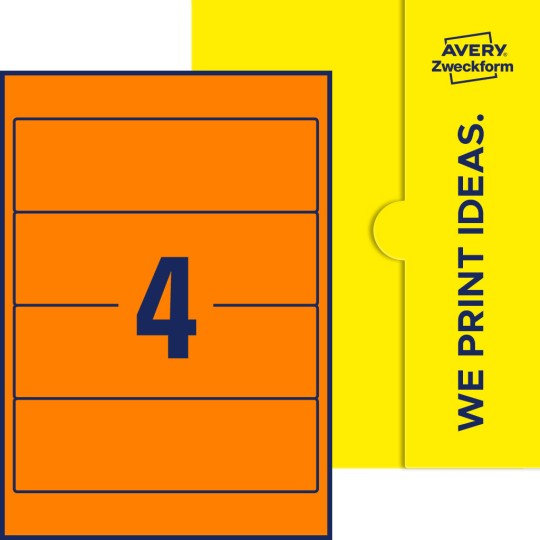 4 st. etiketter per ark.