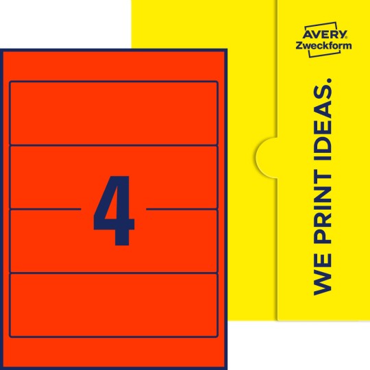 4 st. etiketter per ark.