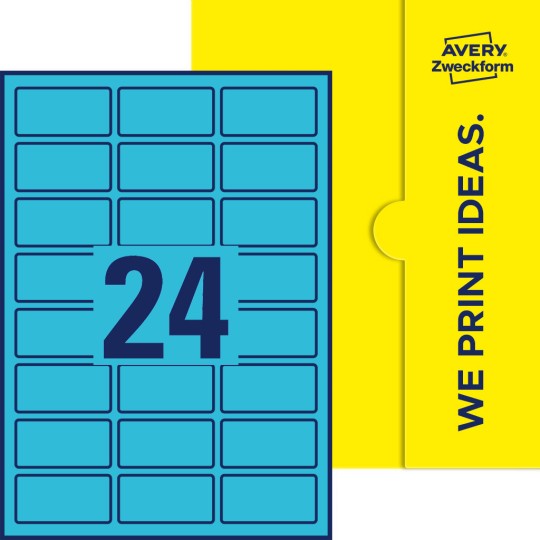 24 st. etiketter per ark.