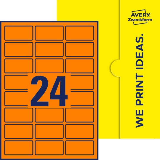 24 st. etiketter per ark.
