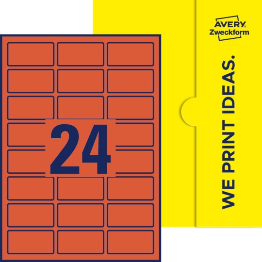 24 st. etiketter per ark.