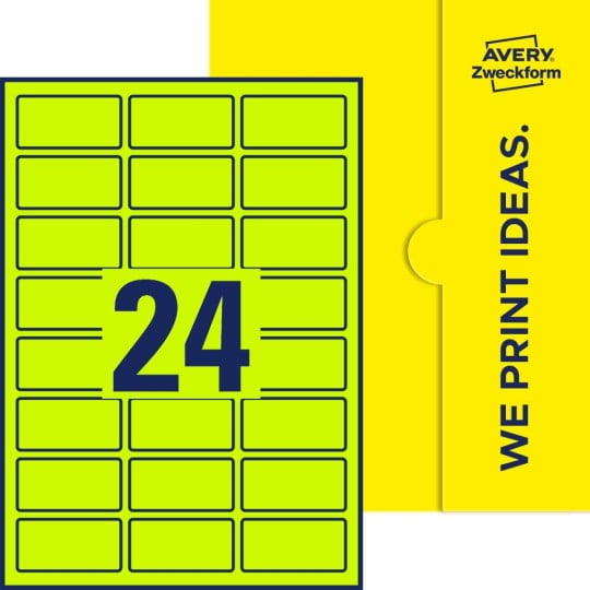 24 st. etiketter per ark.