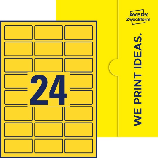 24 st. etiketter per ark.