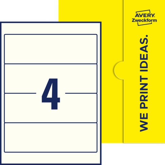 4 st. etiketter per ark.