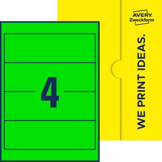 4 st. etiketter per ark.