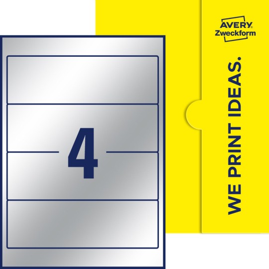 4 st. etiketter per ark.