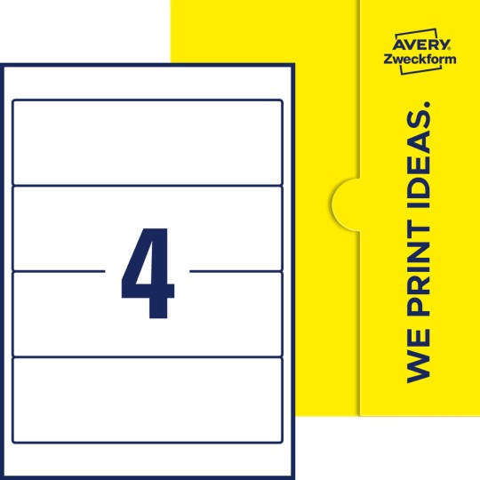 4 st. etiketter per ark.