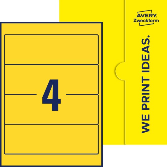 4 st. etiketter per ark.