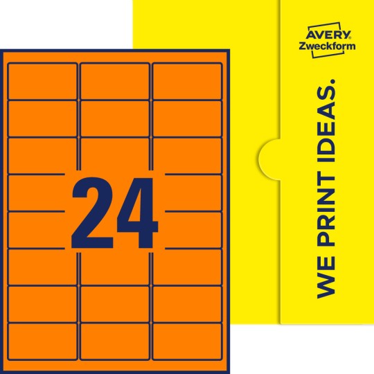 24 st. etiketter per ark.