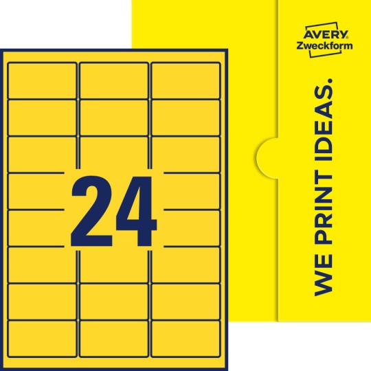 24 st. etiketter per ark.