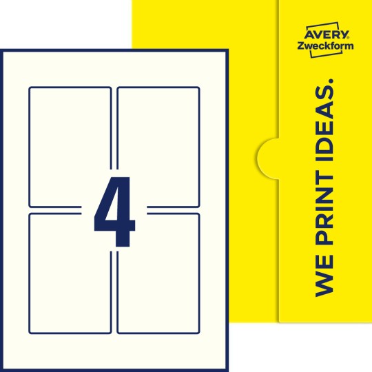 4 st. etiketter per ark.