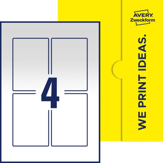 4 st. etiketter per ark.