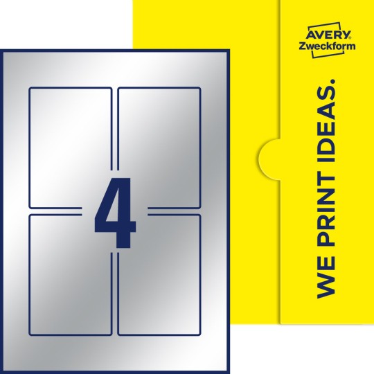 4 st. etiketter per ark.