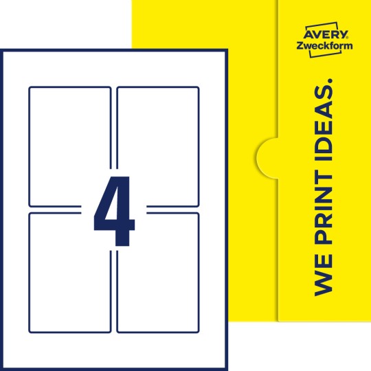 4 st. etiketter per ark.