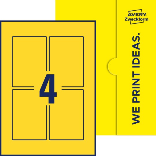 4 st. etiketter per ark.