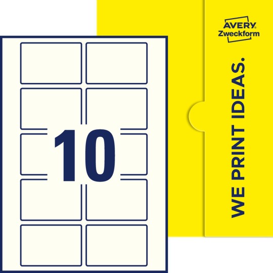 10 st. etiketter per ark.