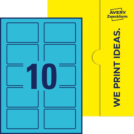 10 st. etiketter per ark.