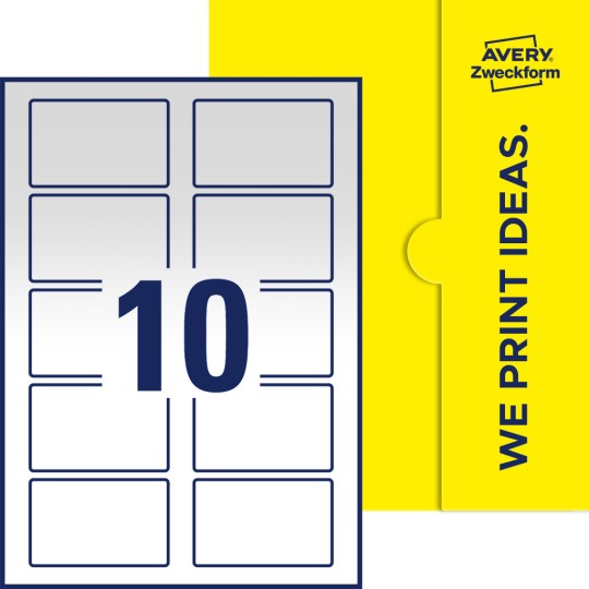 10 st. etiketter per ark.