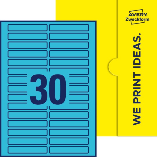 30 st. etiketter per ark.