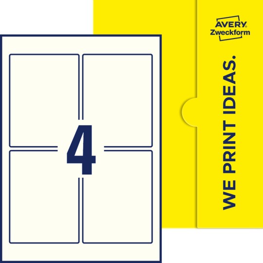 4 st. etiketter per ark.
