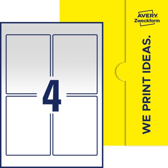 4 st. etiketter per ark.