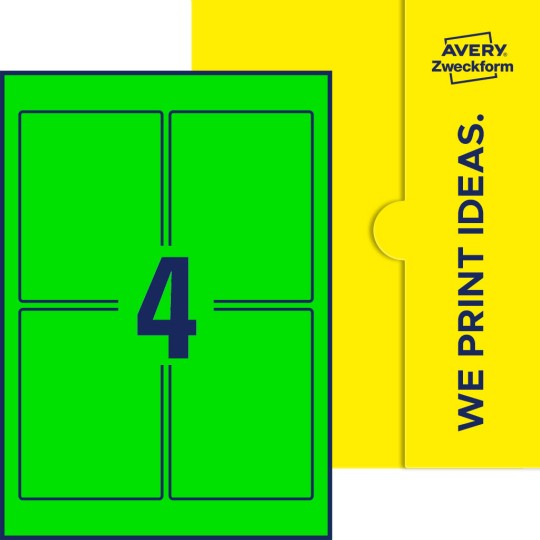 4 st. etiketter per ark.