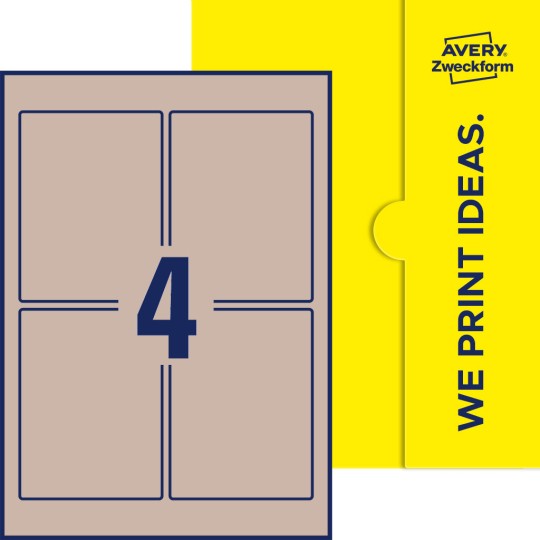 4 st. etiketter per ark.