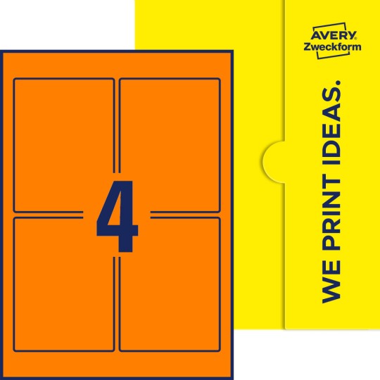 4 st. etiketter per ark.