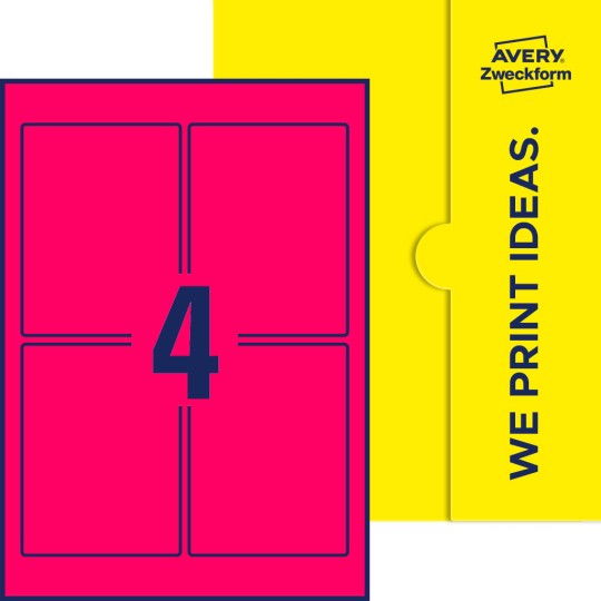 4 st. etiketter per ark.