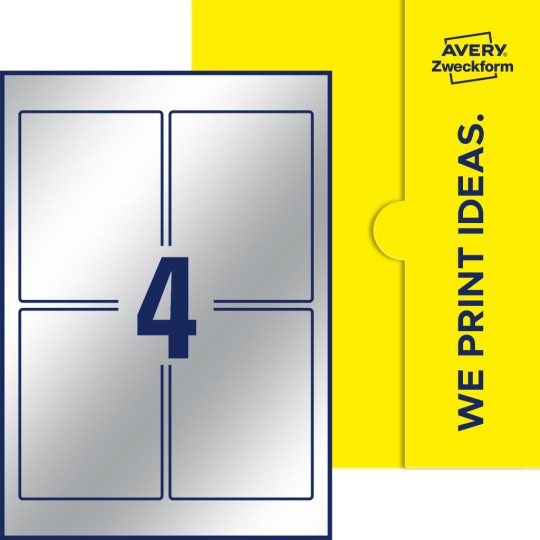 4 st. etiketter per ark.